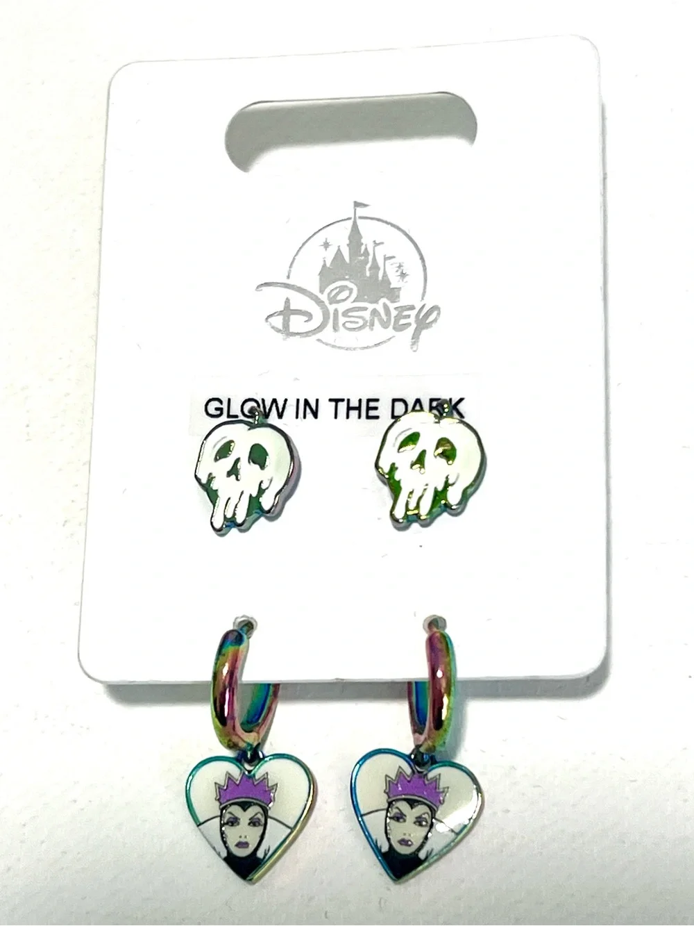 NWT Glow in the Dark Evil Queen Earrings Set
